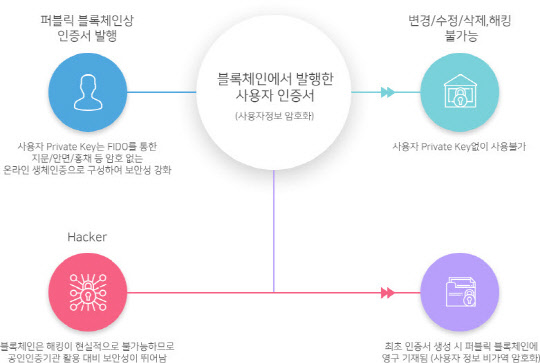 블록체인 전문기업 써트온(대표 김승기·박경옥)이 기존 블록체인 기술을 응용해 전자문서와 같은 디지털 콘텐츠와 모바일 환경에 최적화된 다차원블록체인 'X-Chain'의 해외특허출원 준비를 마치고 다양한 분야에 적용할 수 있도록 시범사업을 추진하고 있다고 4일 밝혔다. 블록체인에서 발행한 PKI기반 사용자 인증서. 써트온 제공